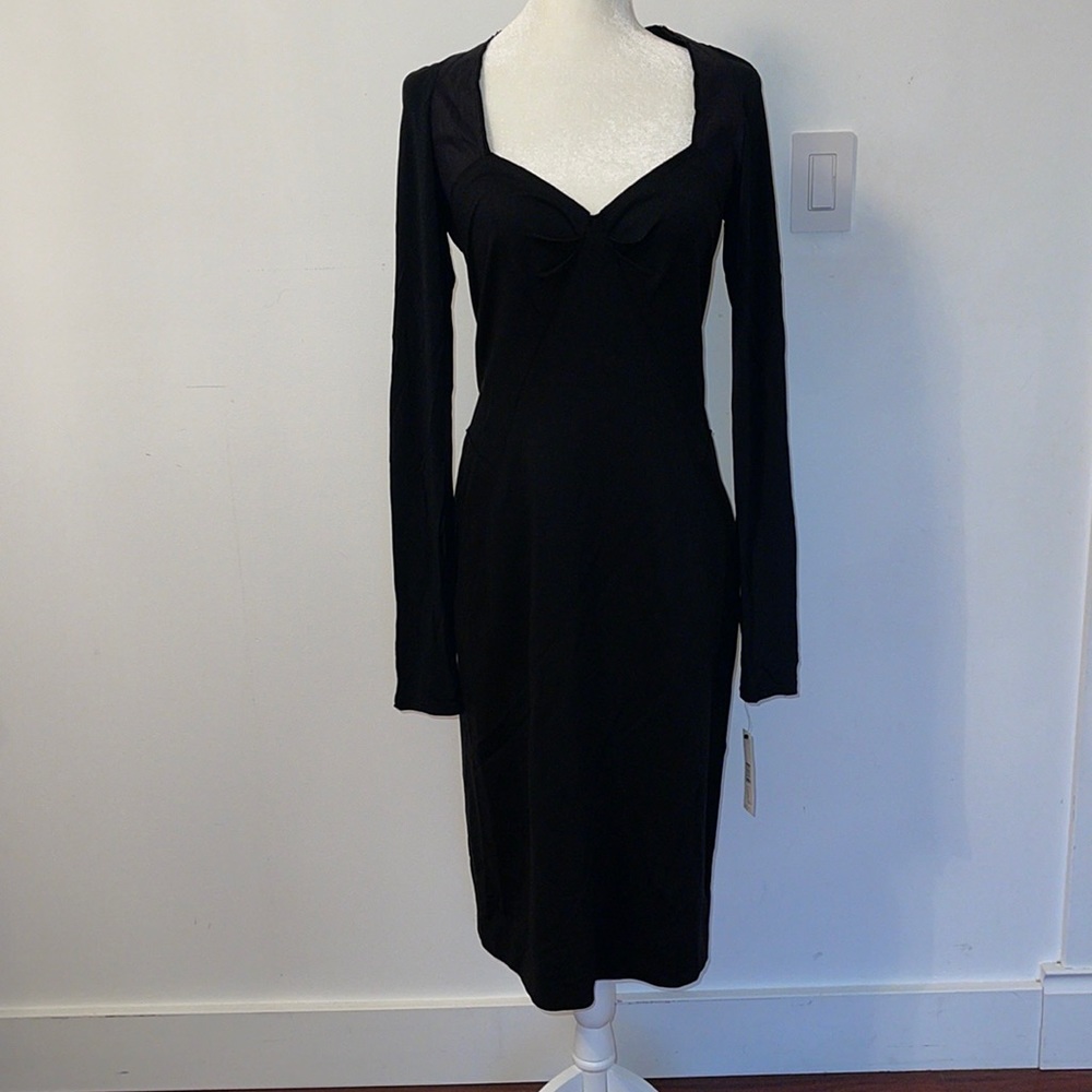 DonnaKaran Black Stretch Dress Size 06